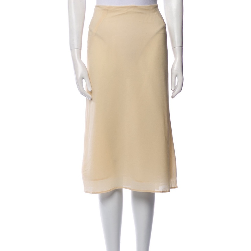 Silk Jil Sander Midi Skirt